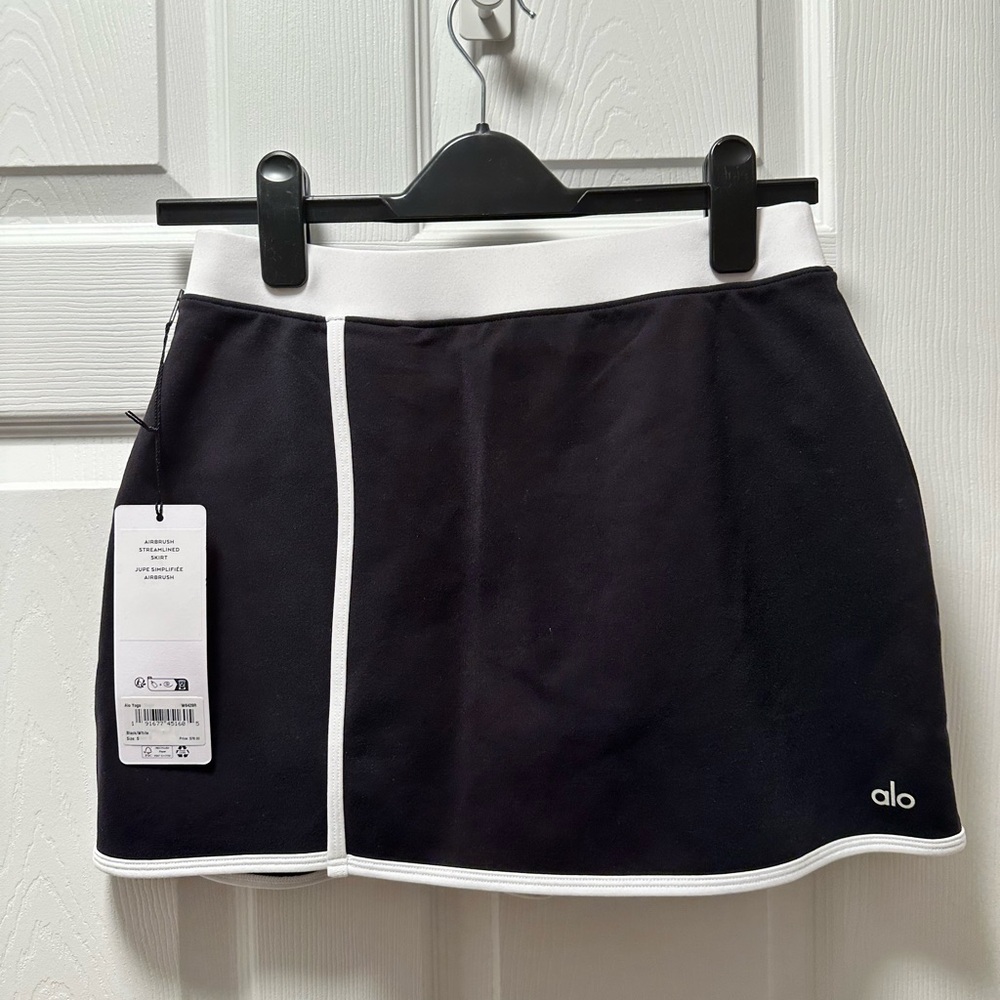 ALO Yoga Black and White Airbrush Skirt